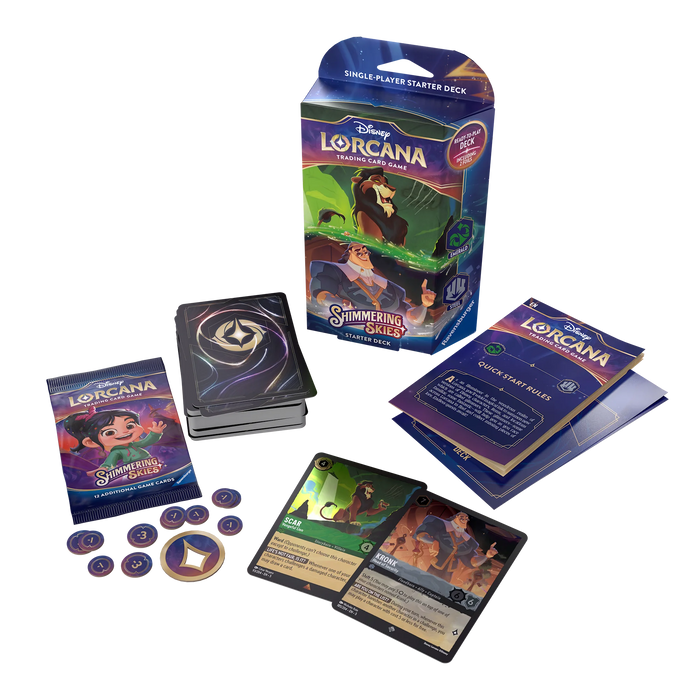 DISNEY LORCANA SHIMMERING SKIES STARTER DECK - EMERALD & STEEL (EN)