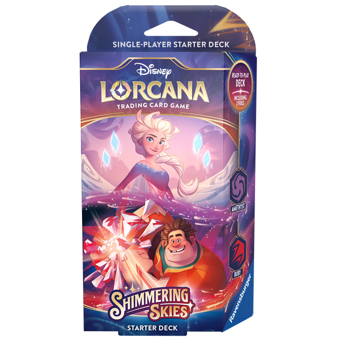 DISNEY LORCANA SHIMMERING SKIES STARTER DECK - AMETHYST & RUBY (EN)