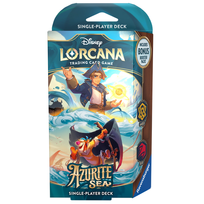 DISNEY LORCANA AZURITE SEA STARTER DECK - AMBER & RUBY (EN)