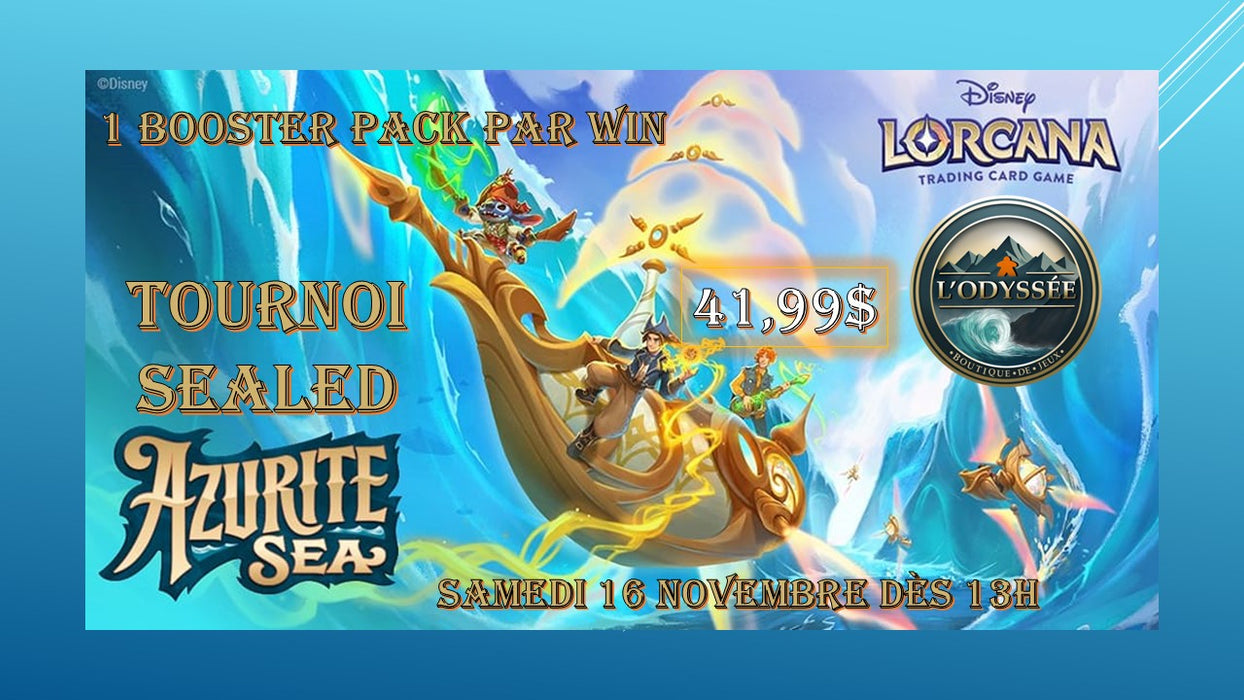 Tournoi Sealed Azurite Sea