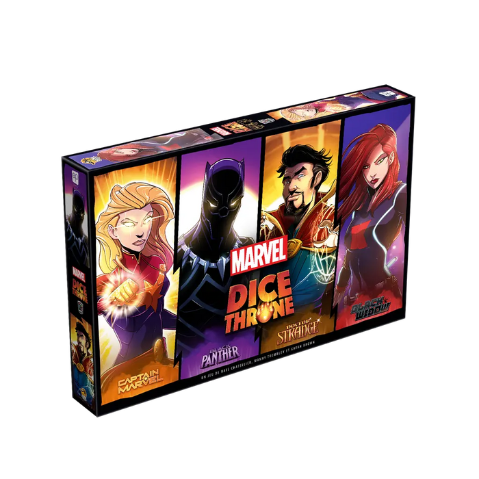 Marvel Dice Throne Black Widow vs Doctor Strange vs Captain Marvel vs Black Panther (FR)