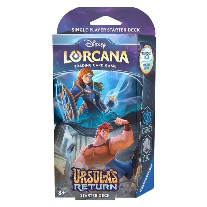 DISNEY LORCANA LE RETOUR D'URSULA DECK DE DÉMARRAGE - SAPHIR & ACIER (FR)