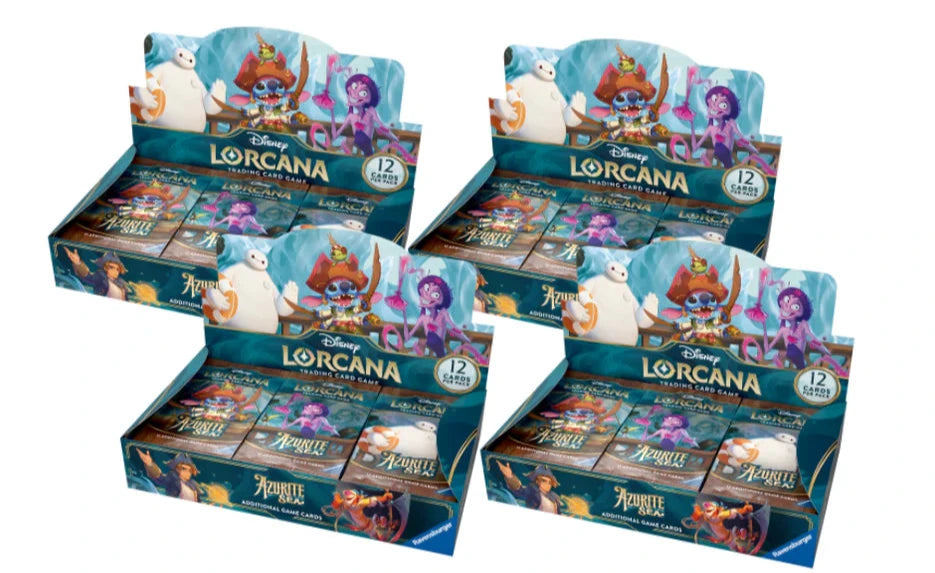 Disney Lorcana Azurite Sea Booster Box Case of 4 (EN) (2024-11-15)