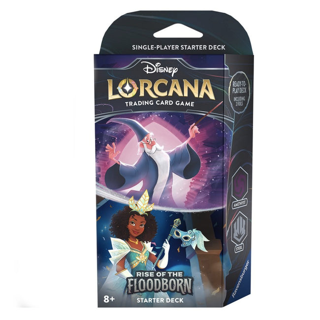 DISNEY LORCANA RISE OF THE FLOODBORN STARTER DECK - AMETHYST & STEEL (EN)