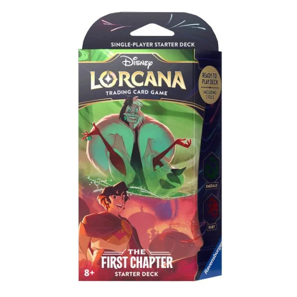 DISNEY LORCANA THE FIRST CHAPTER STARTER DECK - EMERALD & RUBY (EN)